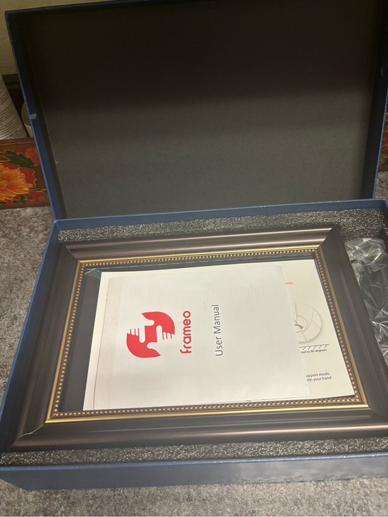 Other - Frameo 10.1” WiFi Digital Picture Frame. Black with gold trim.